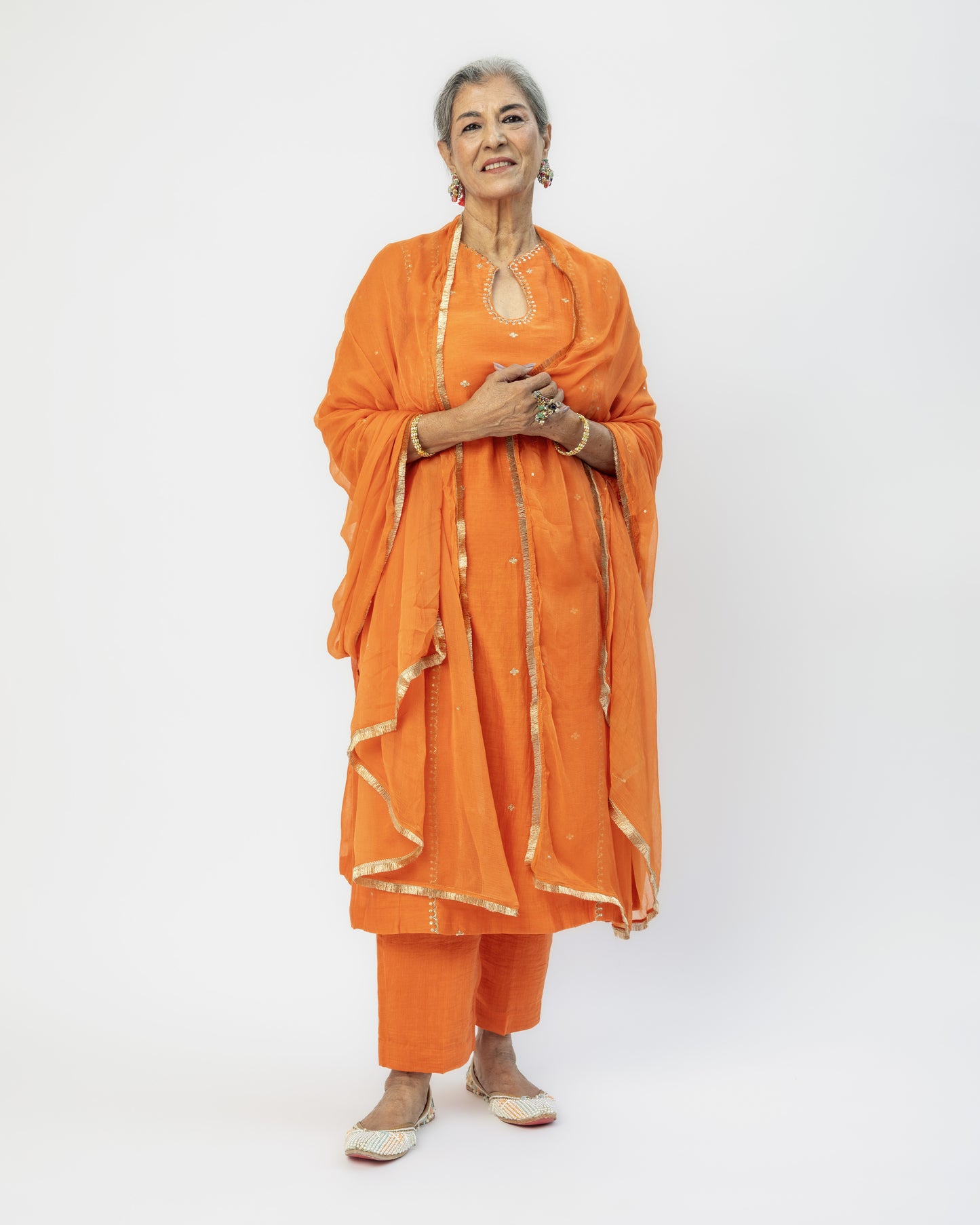 Orange Tunic & Pants Set