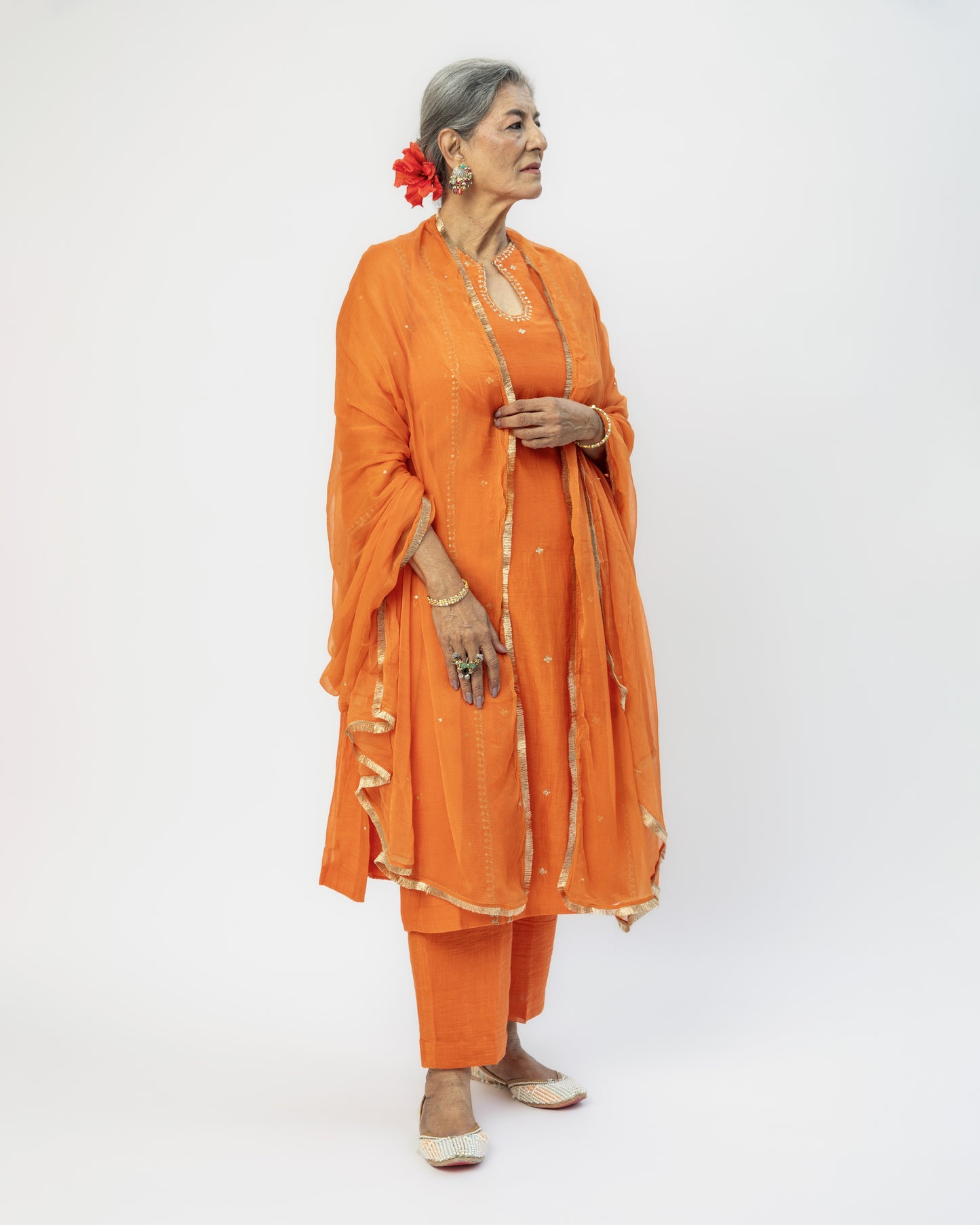Orange Tunic & Pants Set