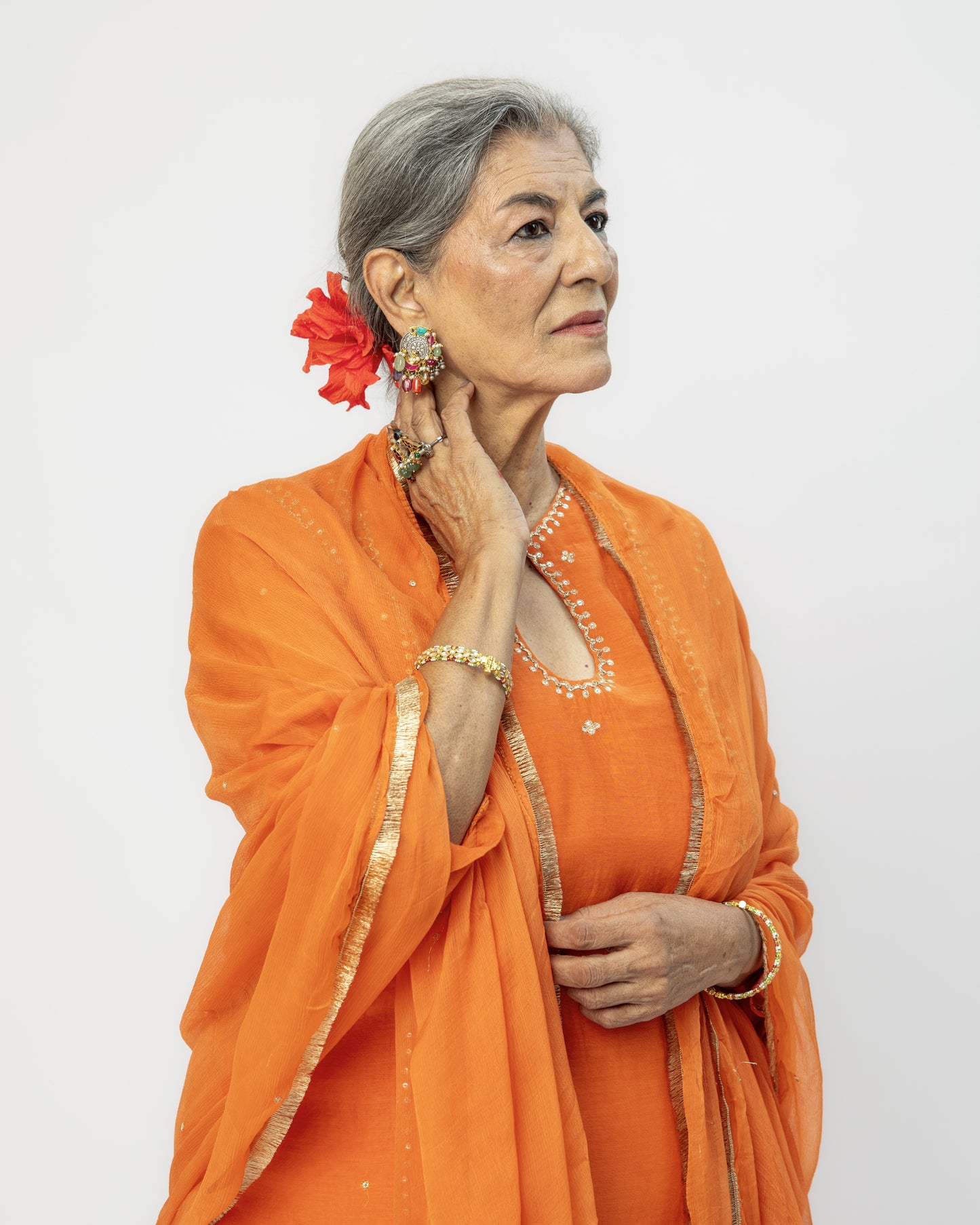 Orange Tunic & Pants Set