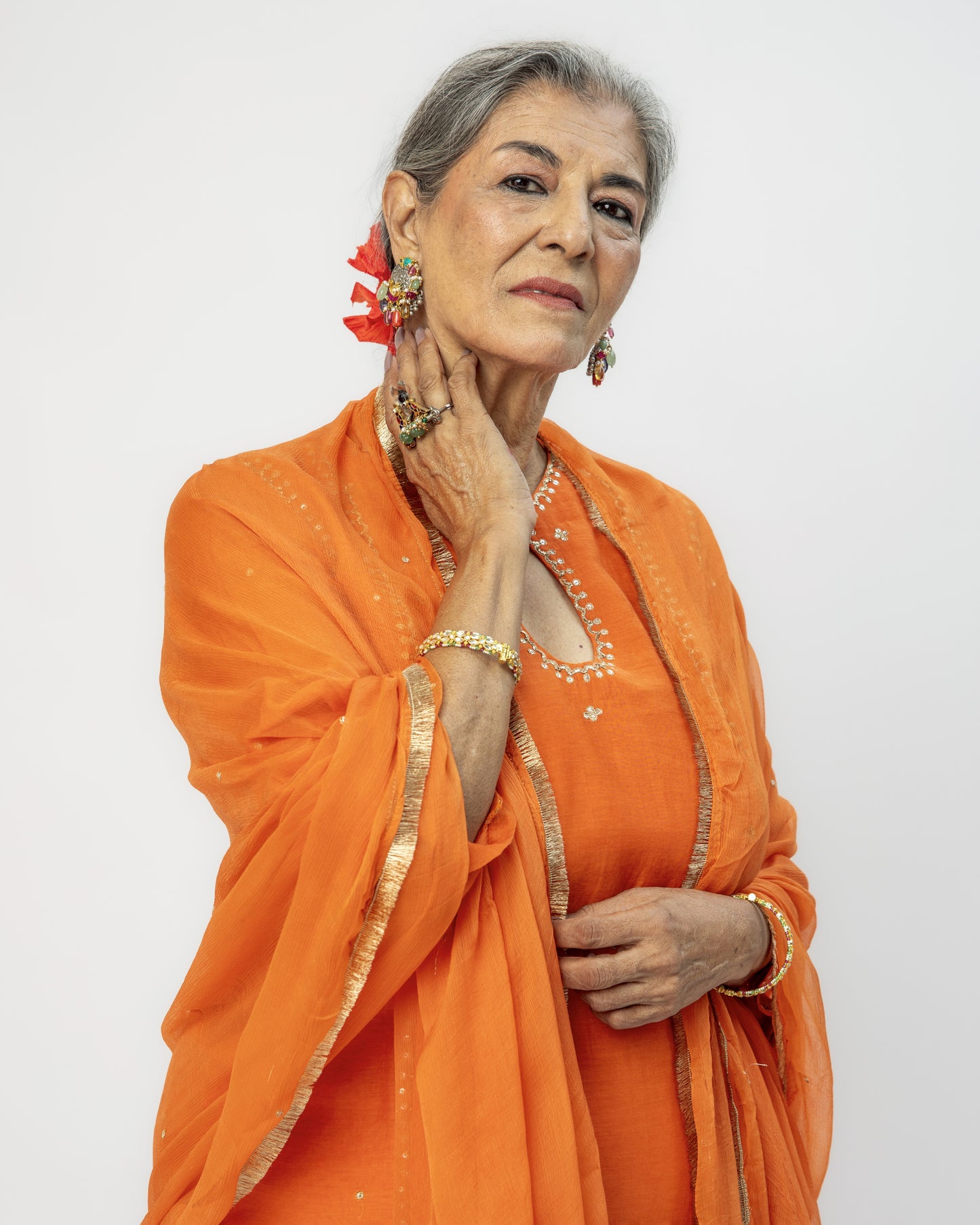 Orange Tunic & Pants Set
