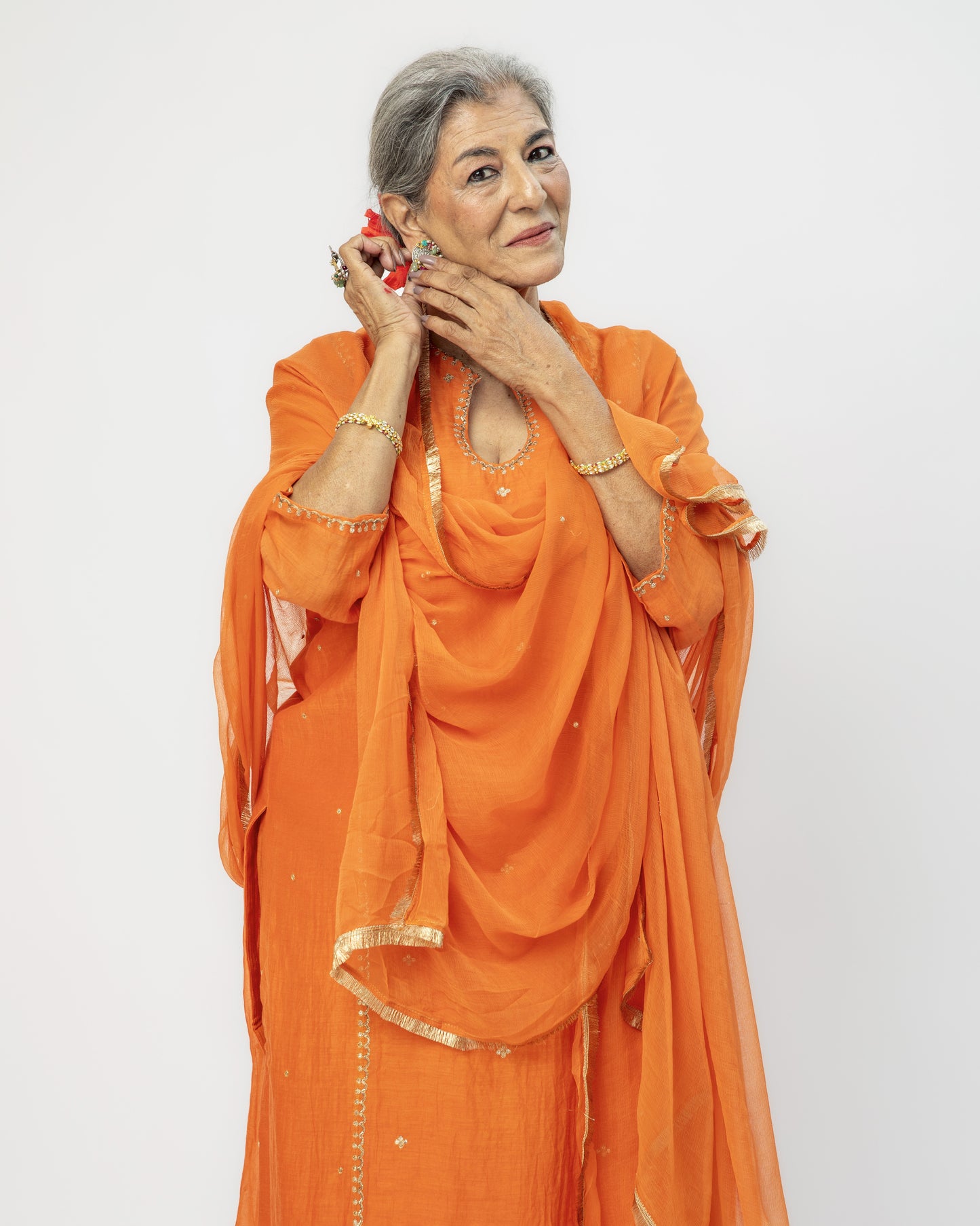 Orange Tunic & Pants Set