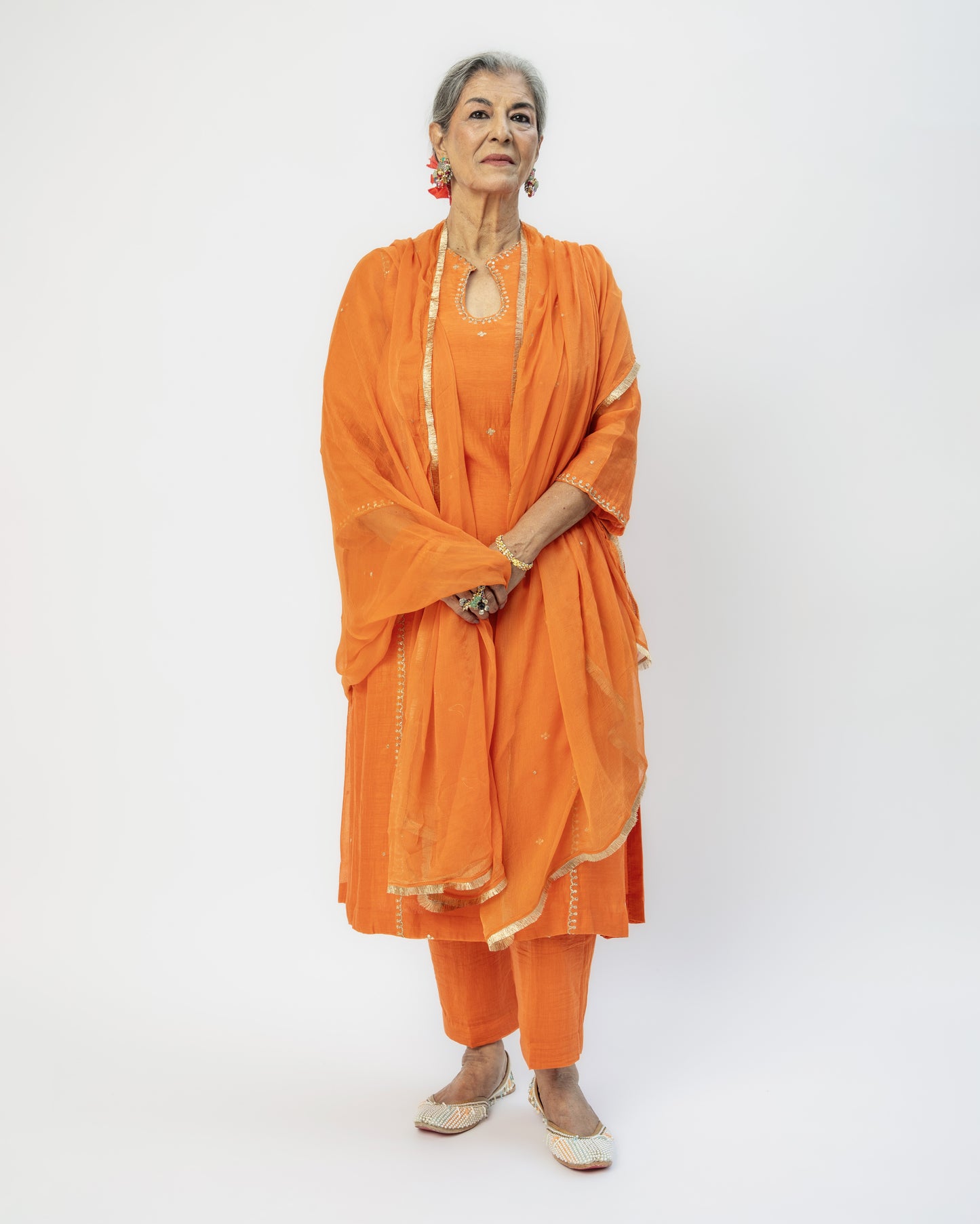 Orange Tunic & Pants Set