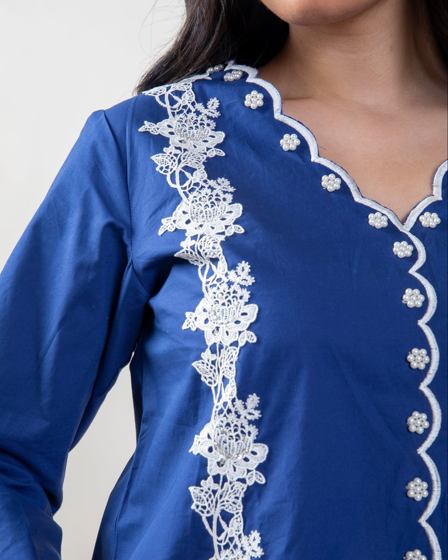 Navy blue tunic set