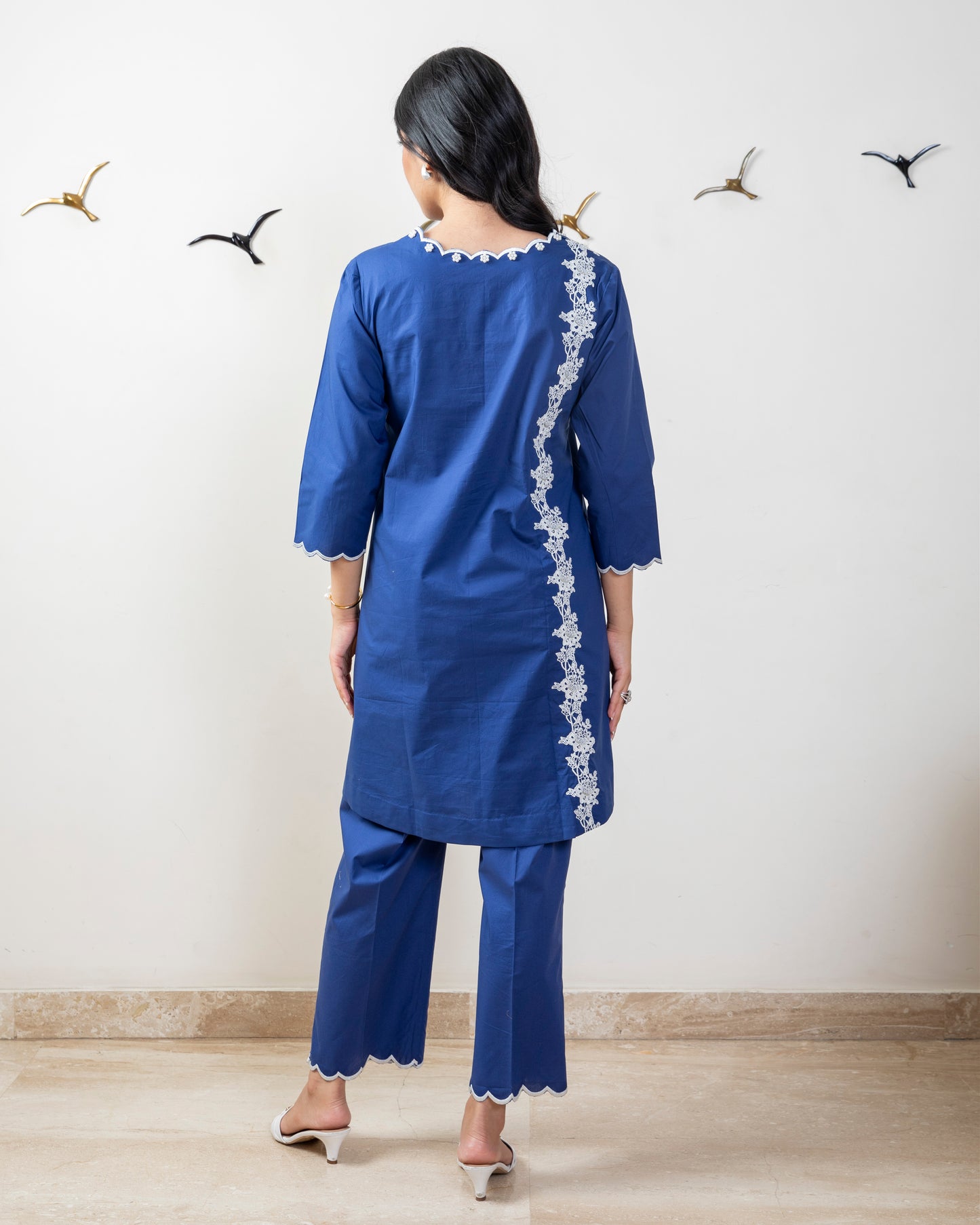 Navy blue tunic set