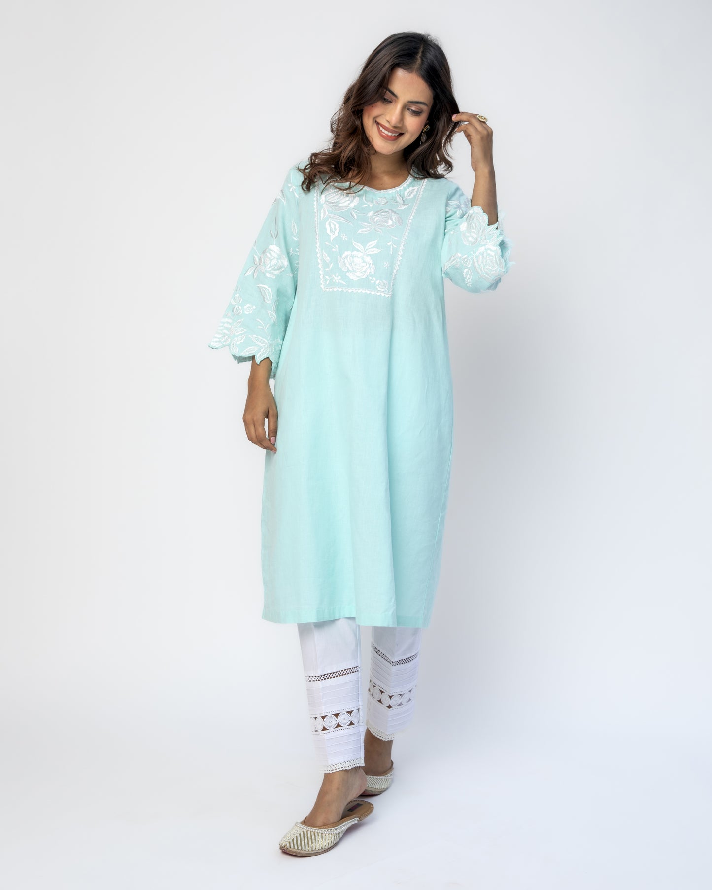 Linen Sage - Green Tunic Set