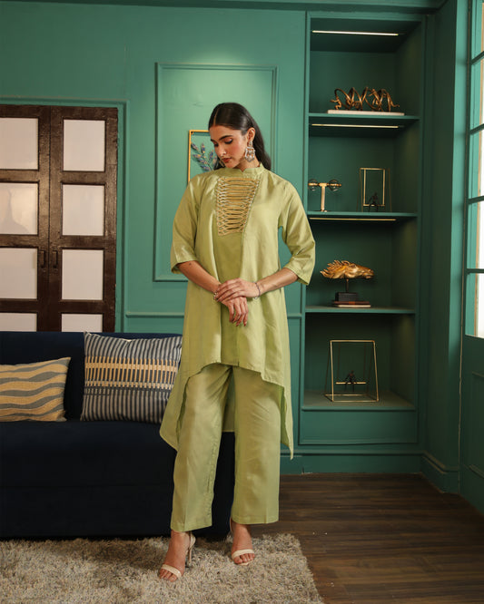 Tea Green Drape Set