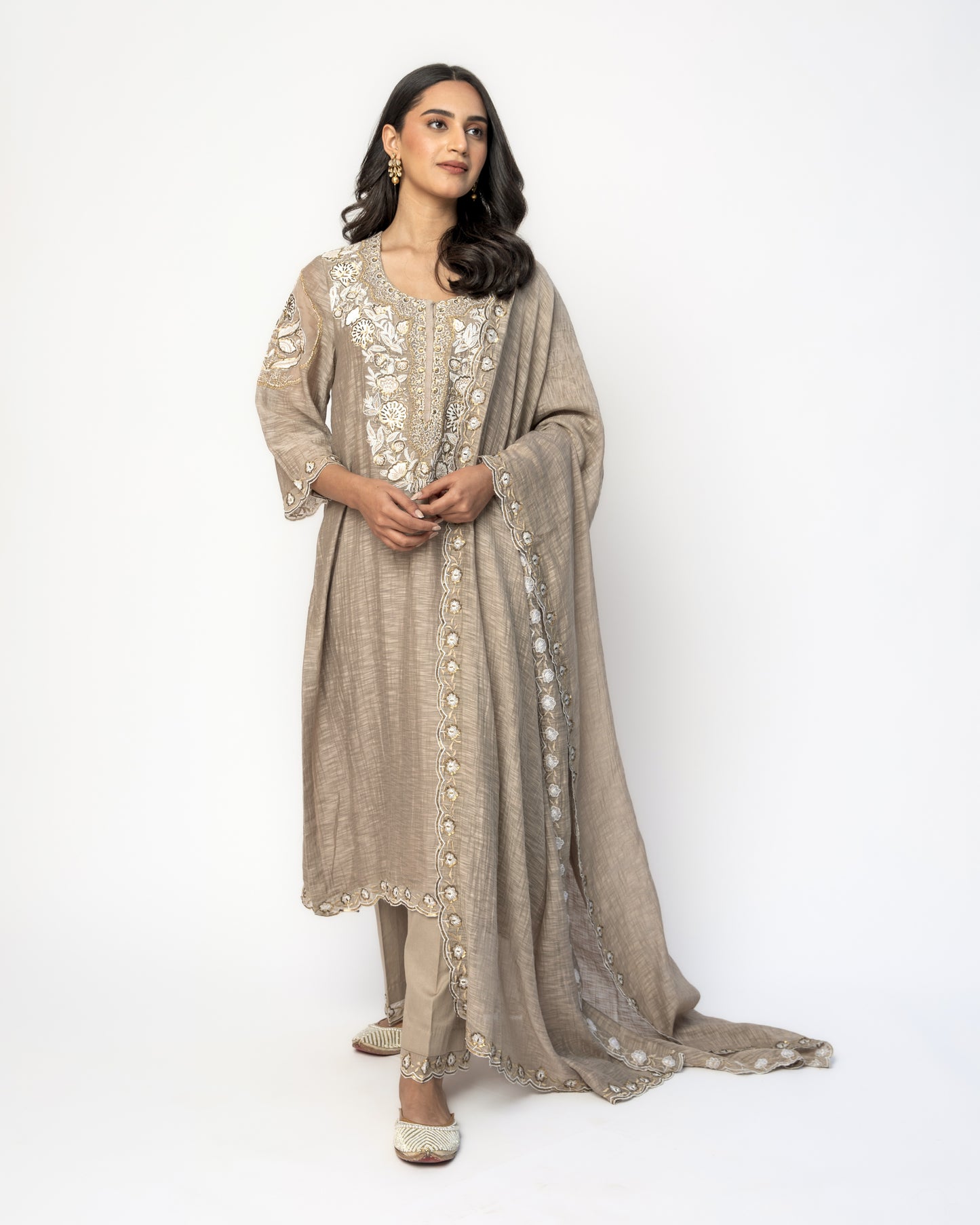 Mousse Embroidered Kurta Set