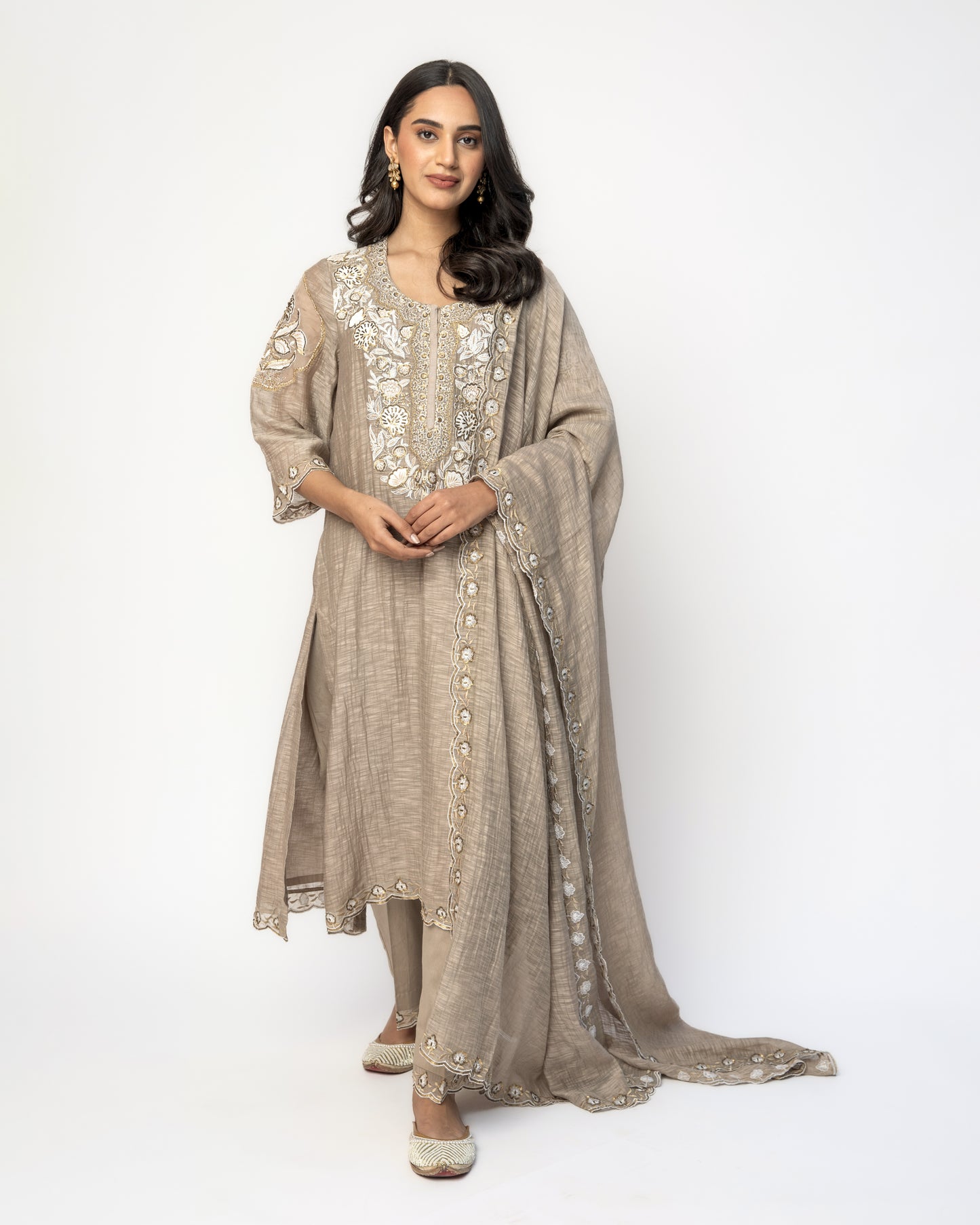 Mousse Embroidered Kurta Set