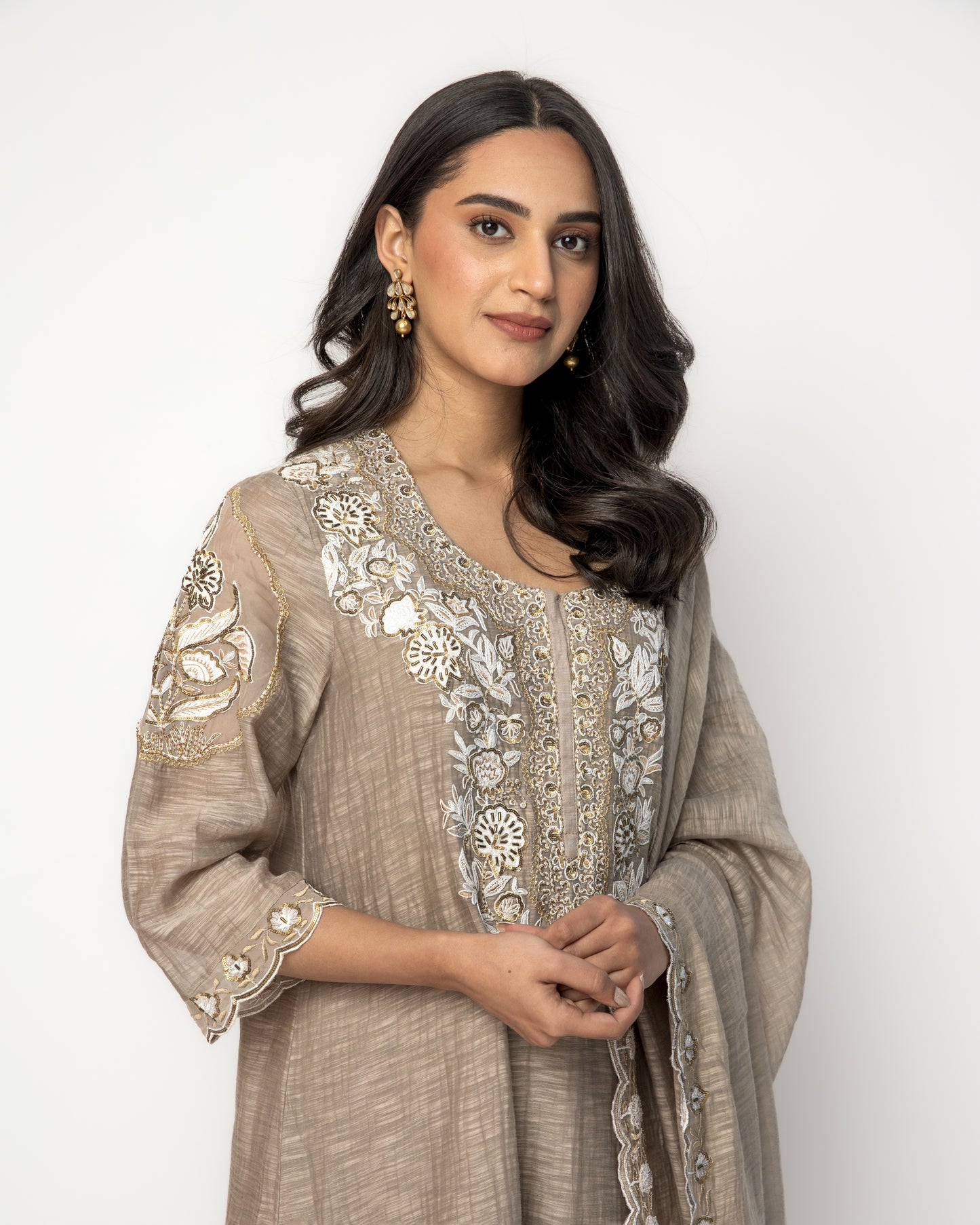 Mousse Embroidered Kurta Set