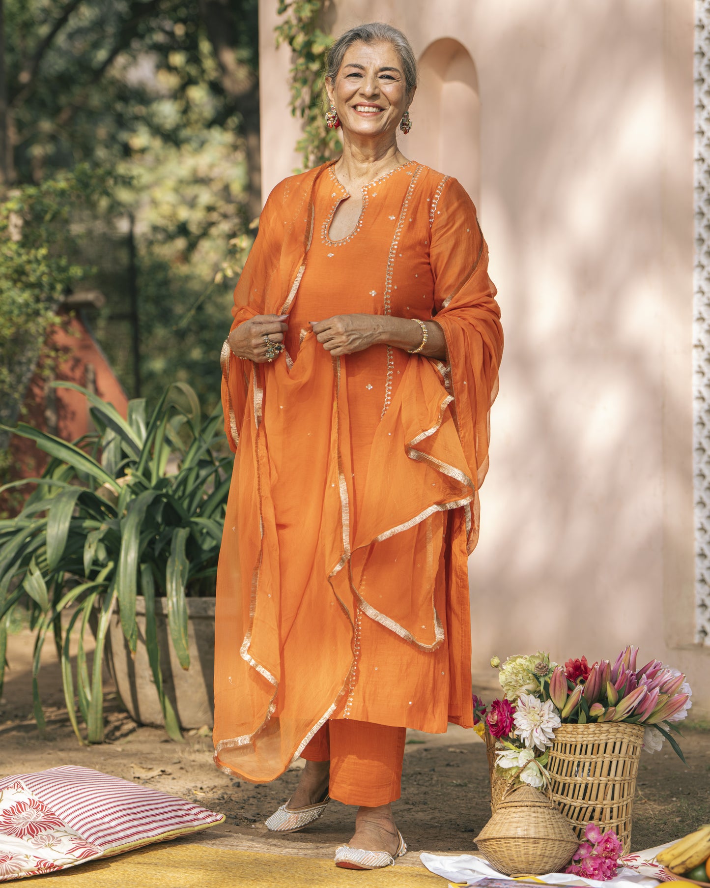 Orange Tunic & Pants Set