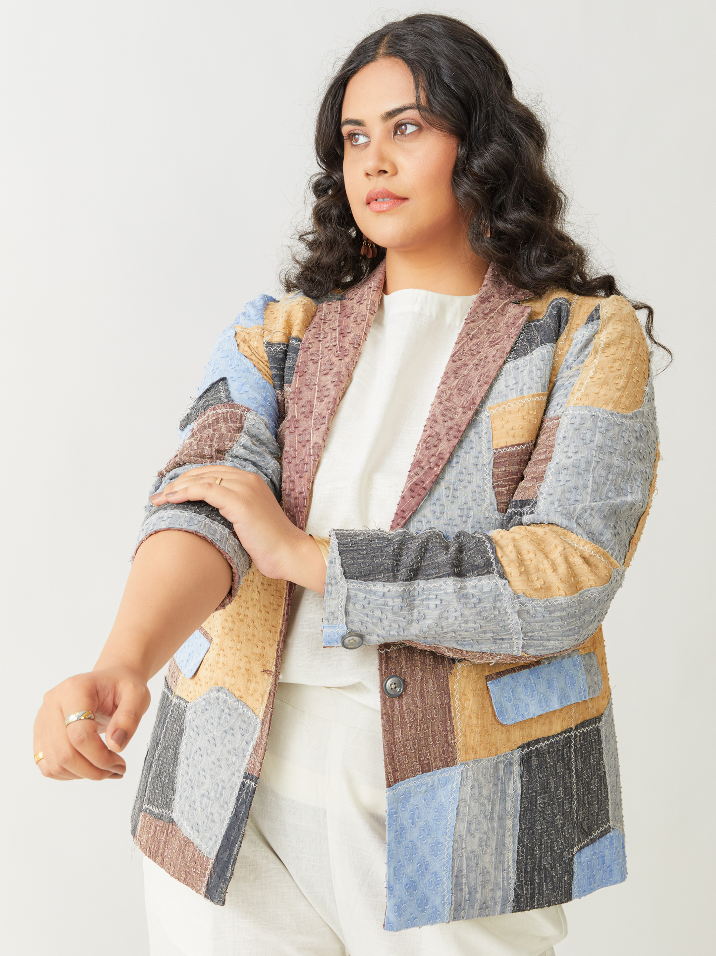 Boho Reversible Brown Beggars Patch Jacket