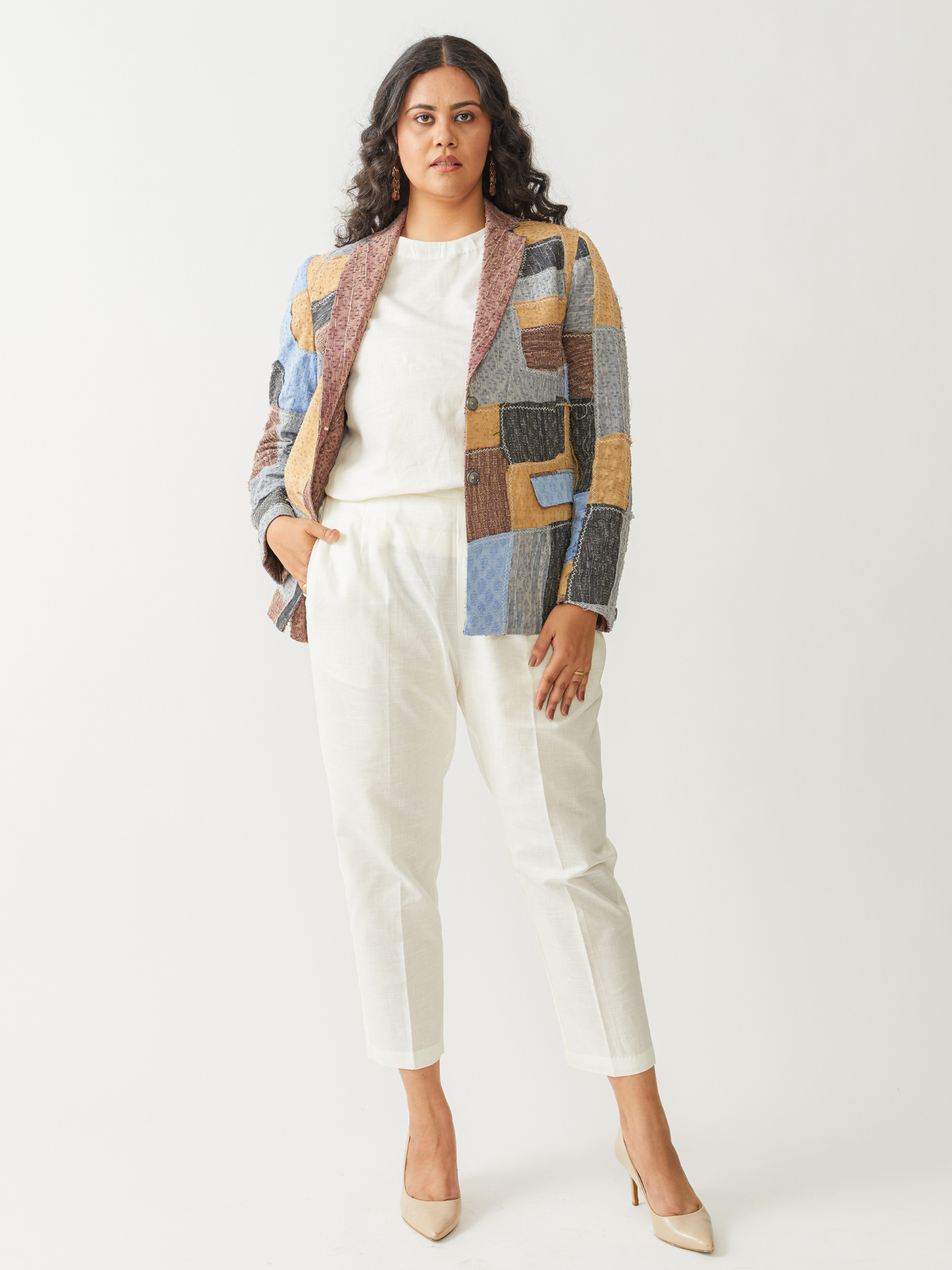 Boho Reversible Brown Beggars Patch Jacket