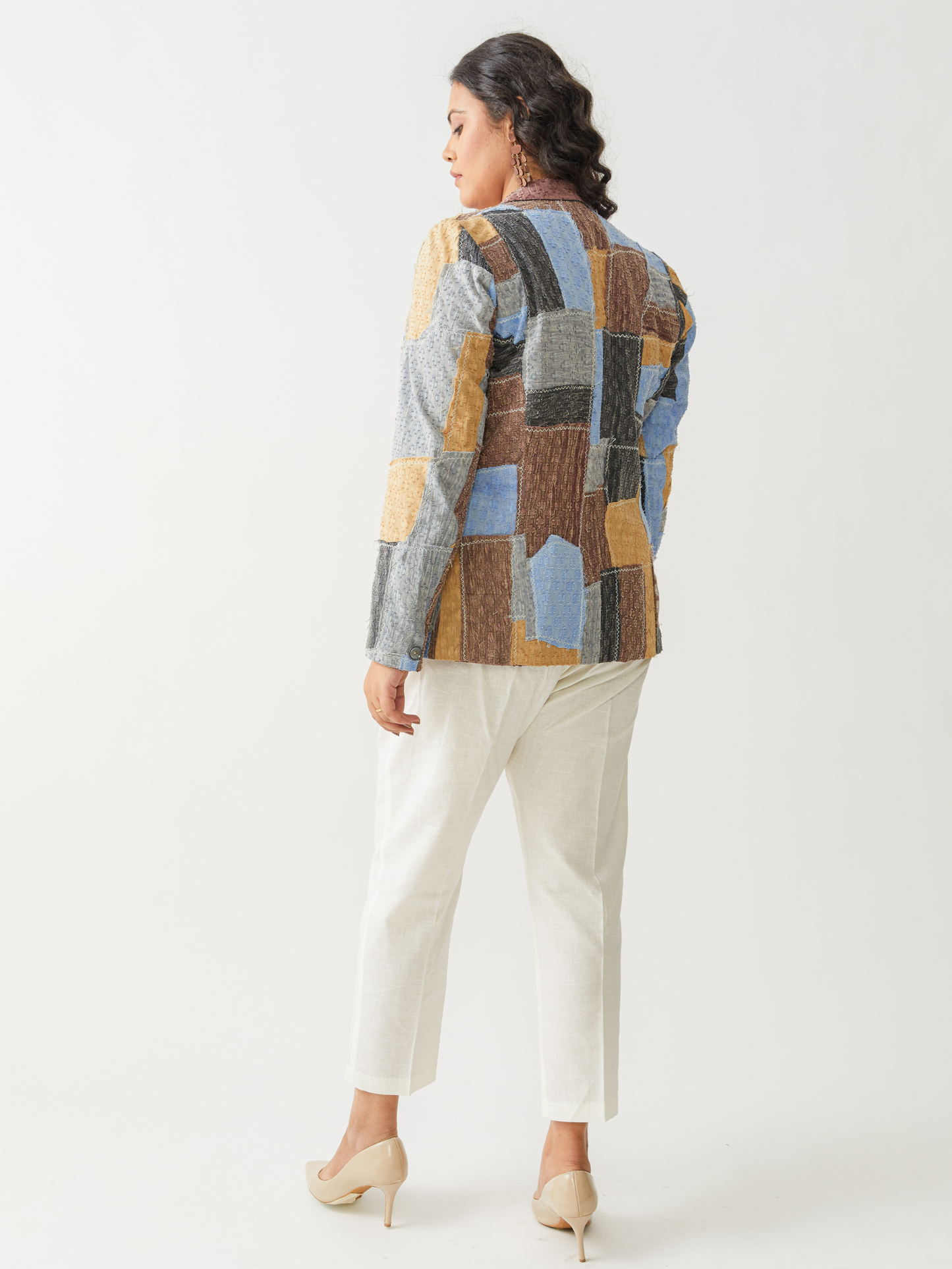 Boho Reversible Brown Beggars Patch Jacket