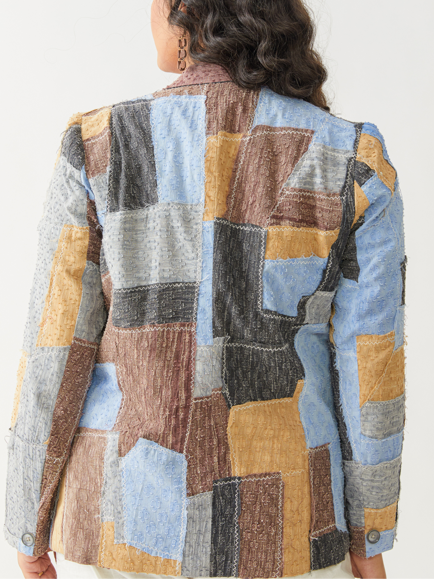 Boho Reversible Brown Beggars Patch Jacket