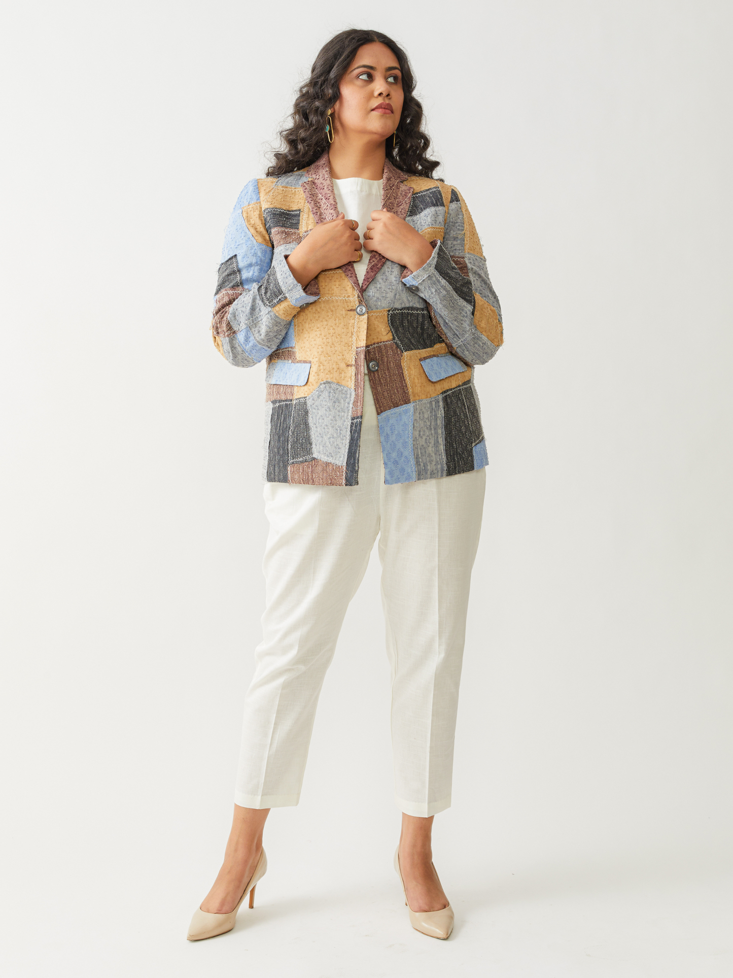 Boho Reversible Brown Beggars Patch Jacket