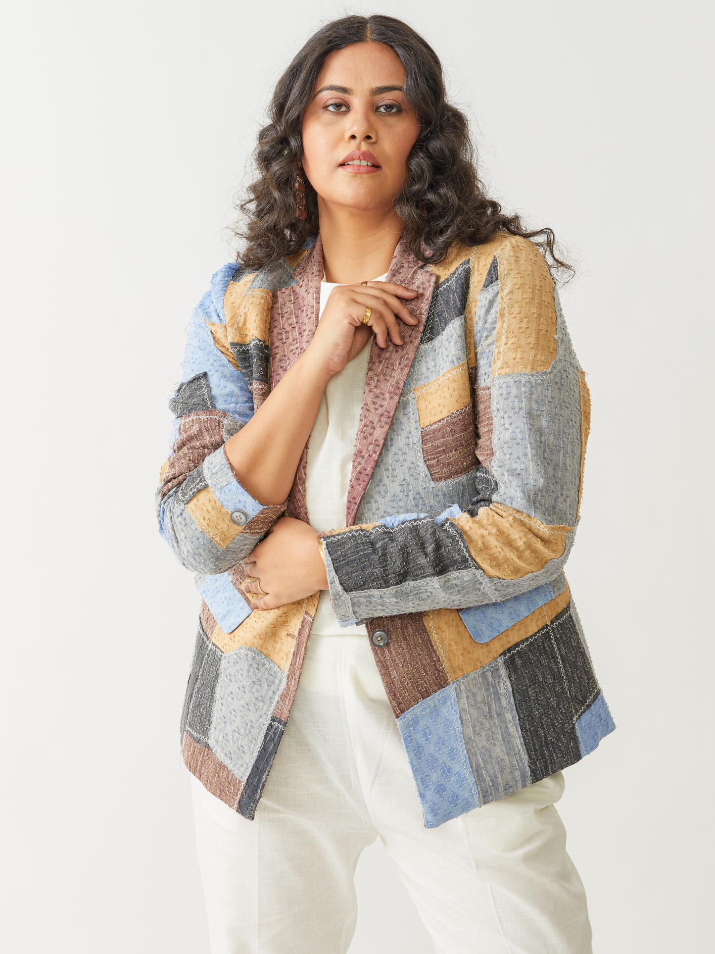Boho Reversible Brown Beggars Patch Jacket