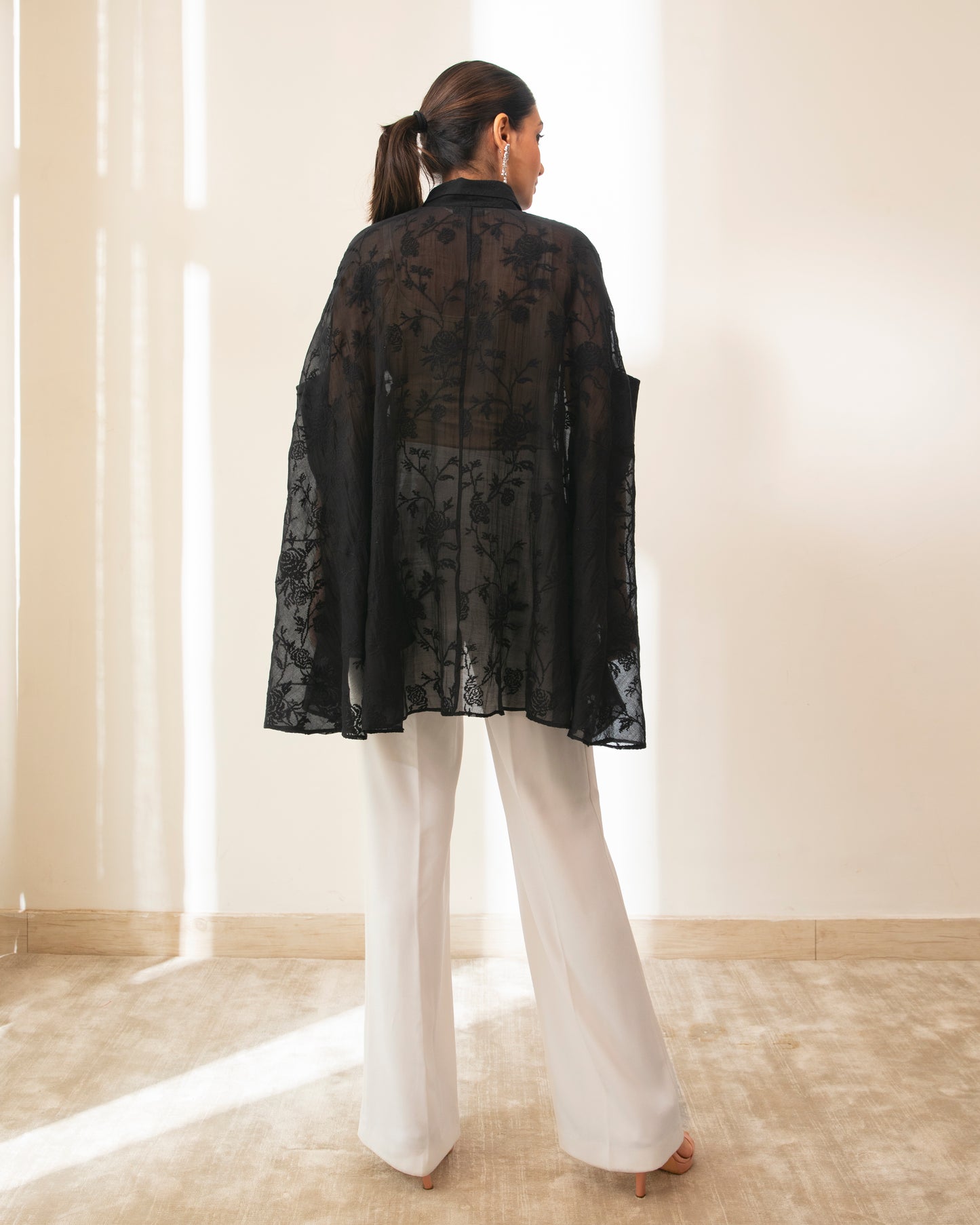 Time Wrap Long Button Down Shirt