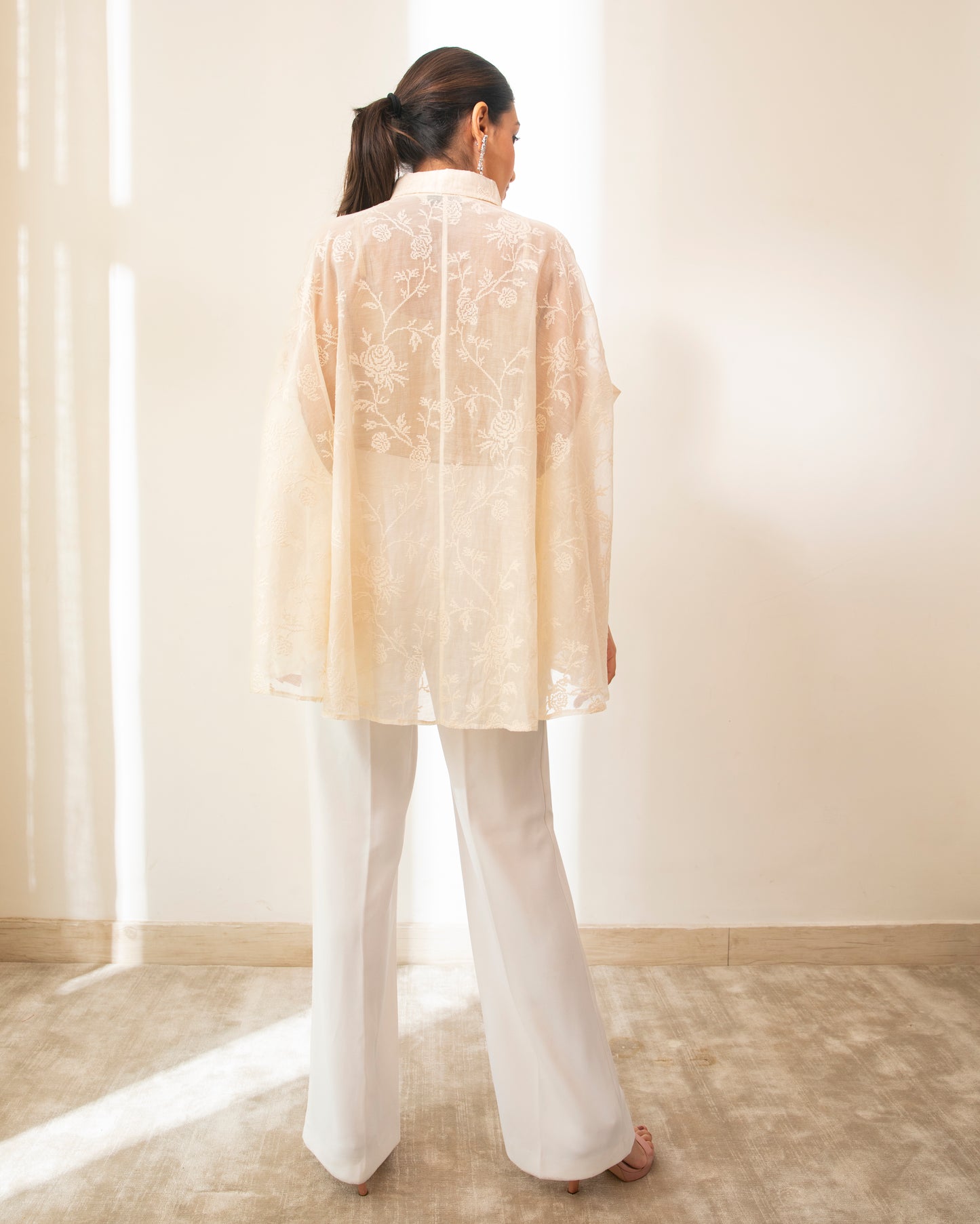 Time Wrap Long Button Down Shirt
