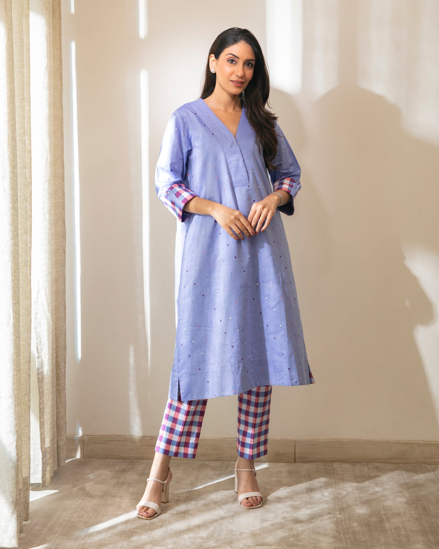 Polka Flamingo Tunic Set