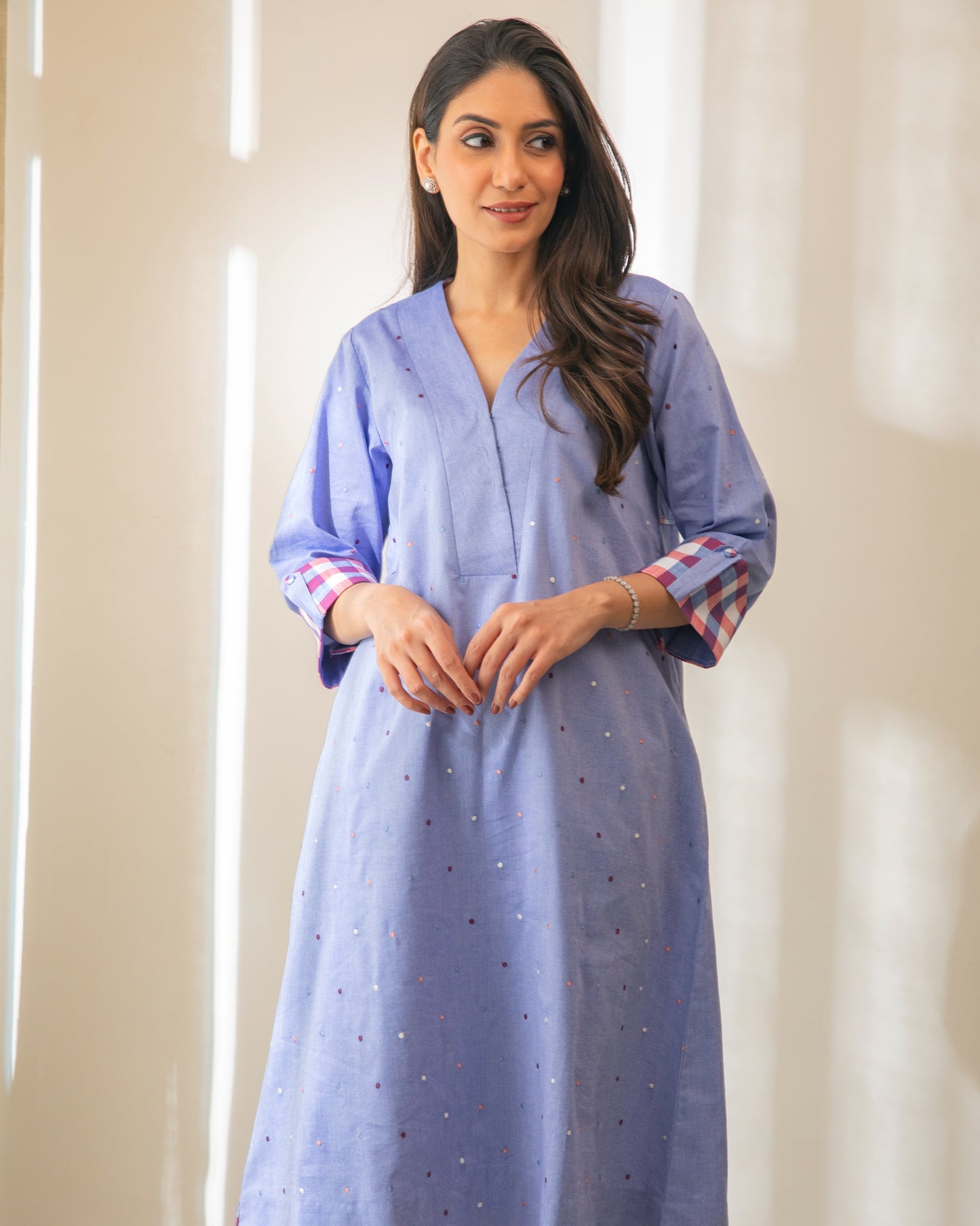 Polka Flamingo Tunic Set