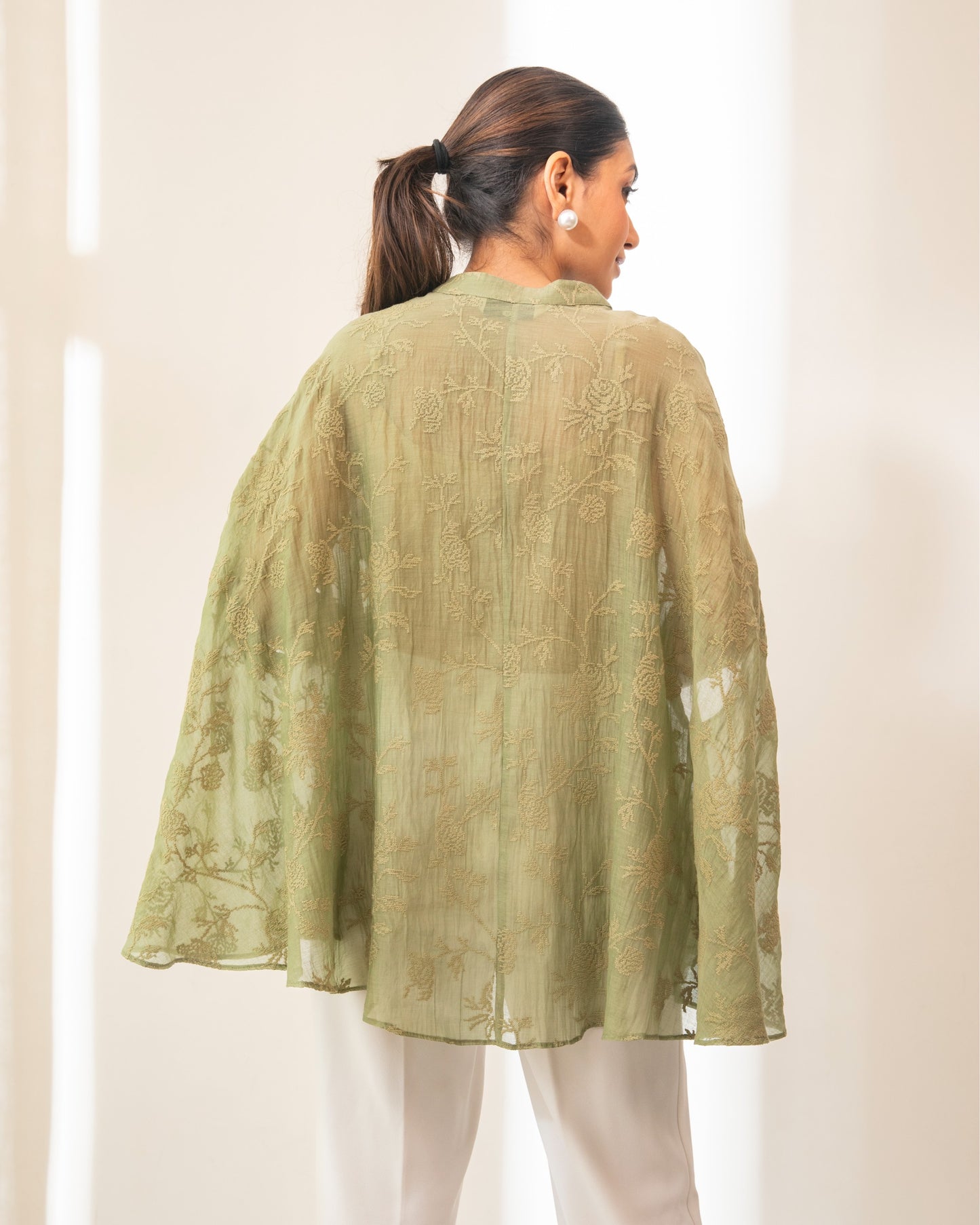 Time Wrap Long Button Down Shirt