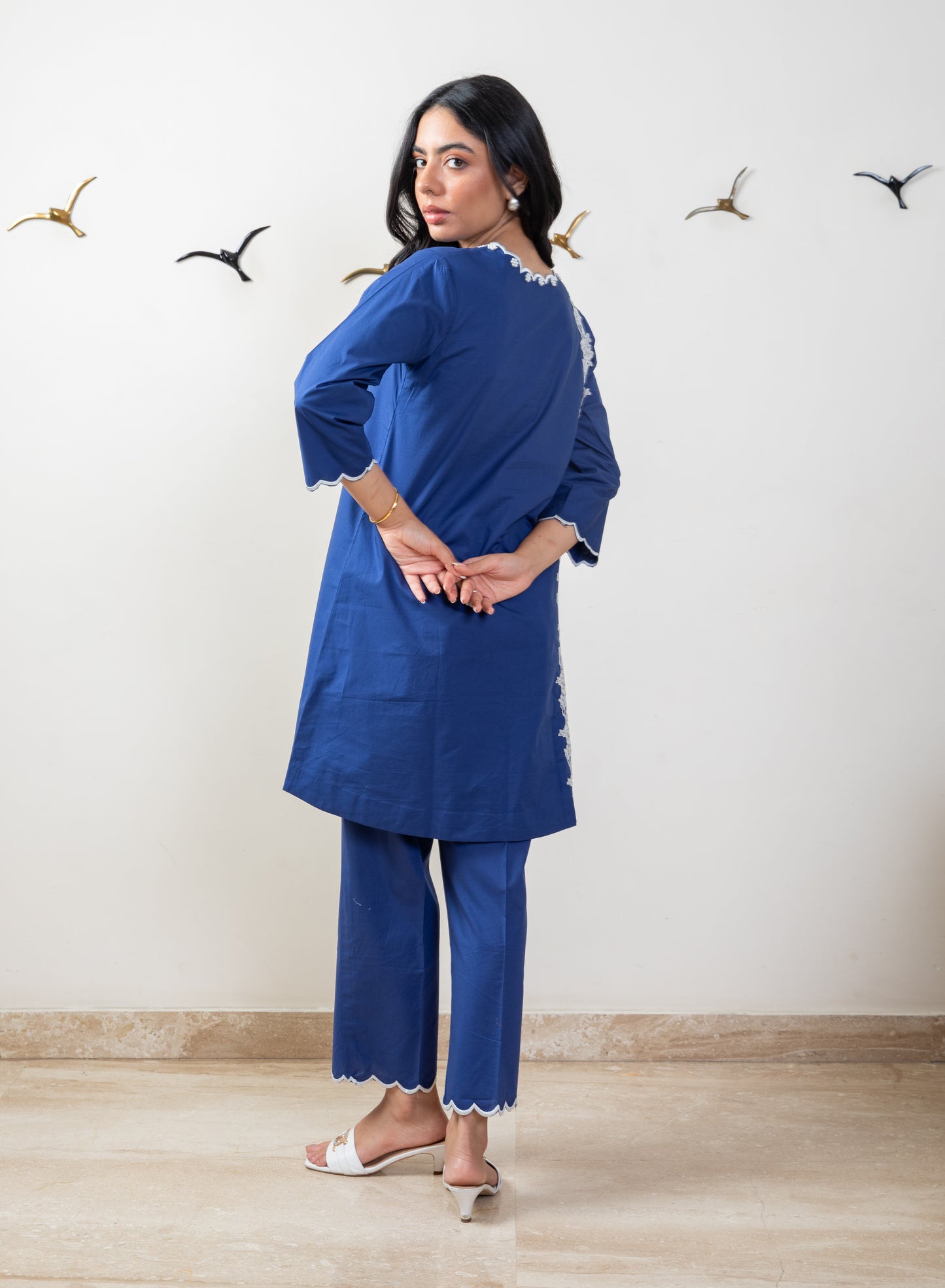 Navy blue tunic set