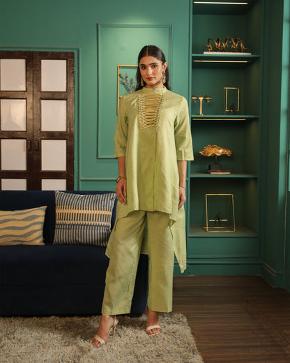 Tea Green Drape Set