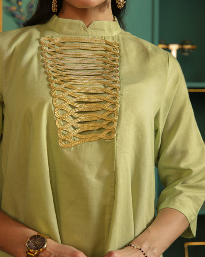 Tea Green Drape Set