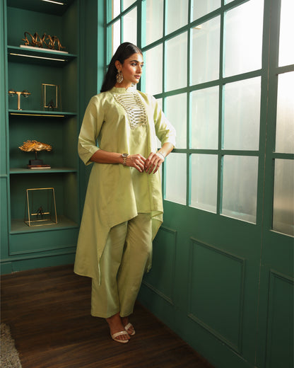 Tea Green Drape Set