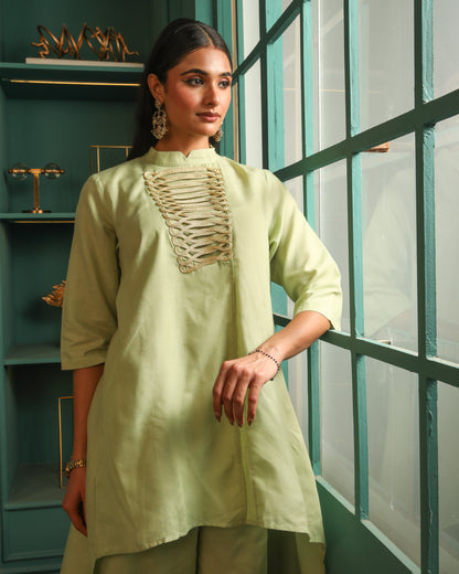 Tea Green Drape Set