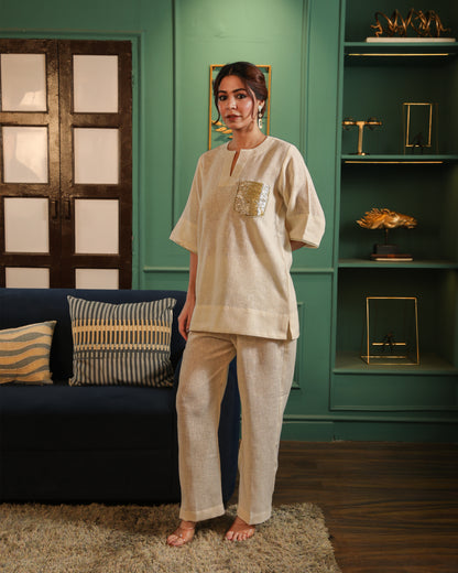 Cloud Cream Co-ord Set