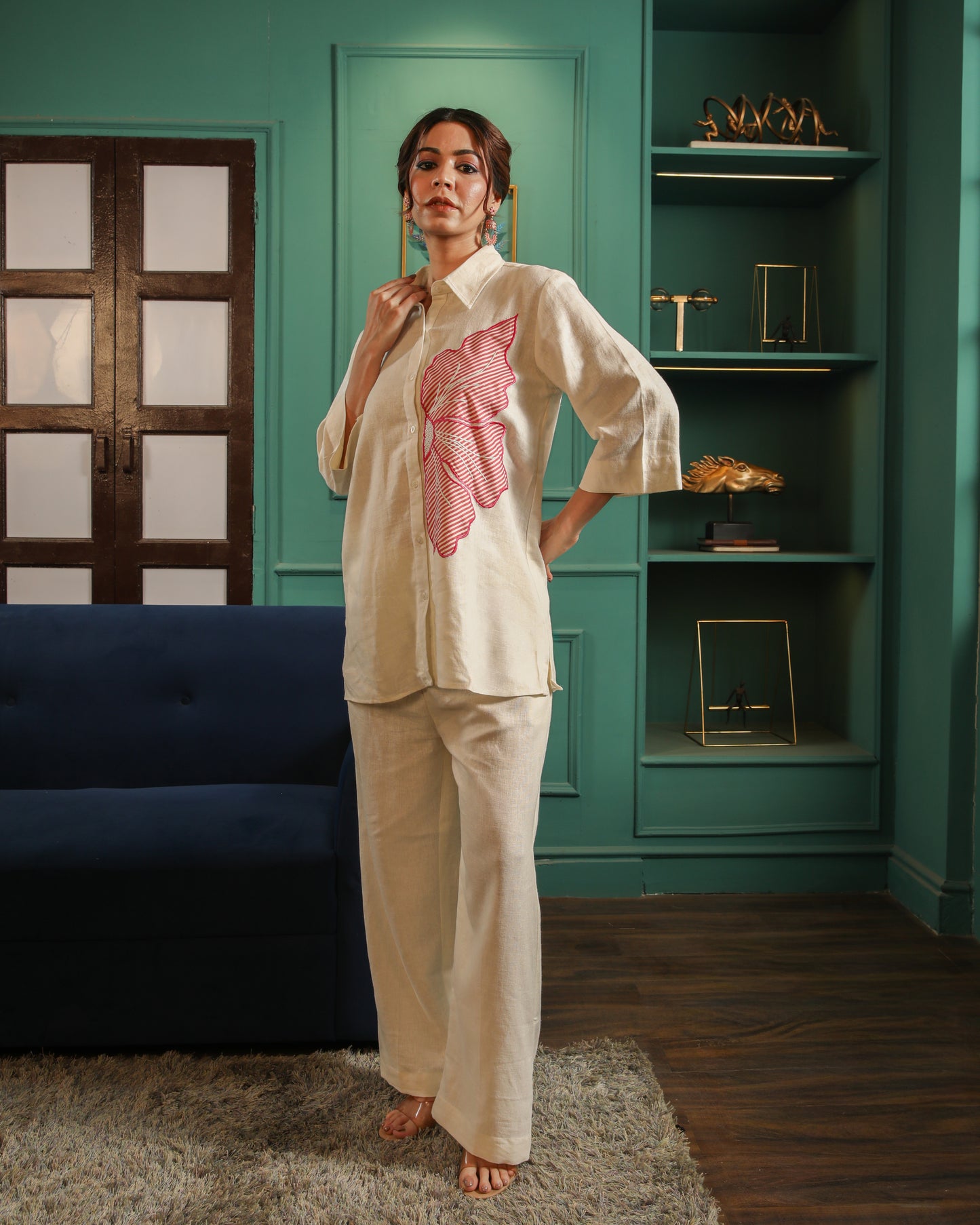 Cloud Cream Floral Set