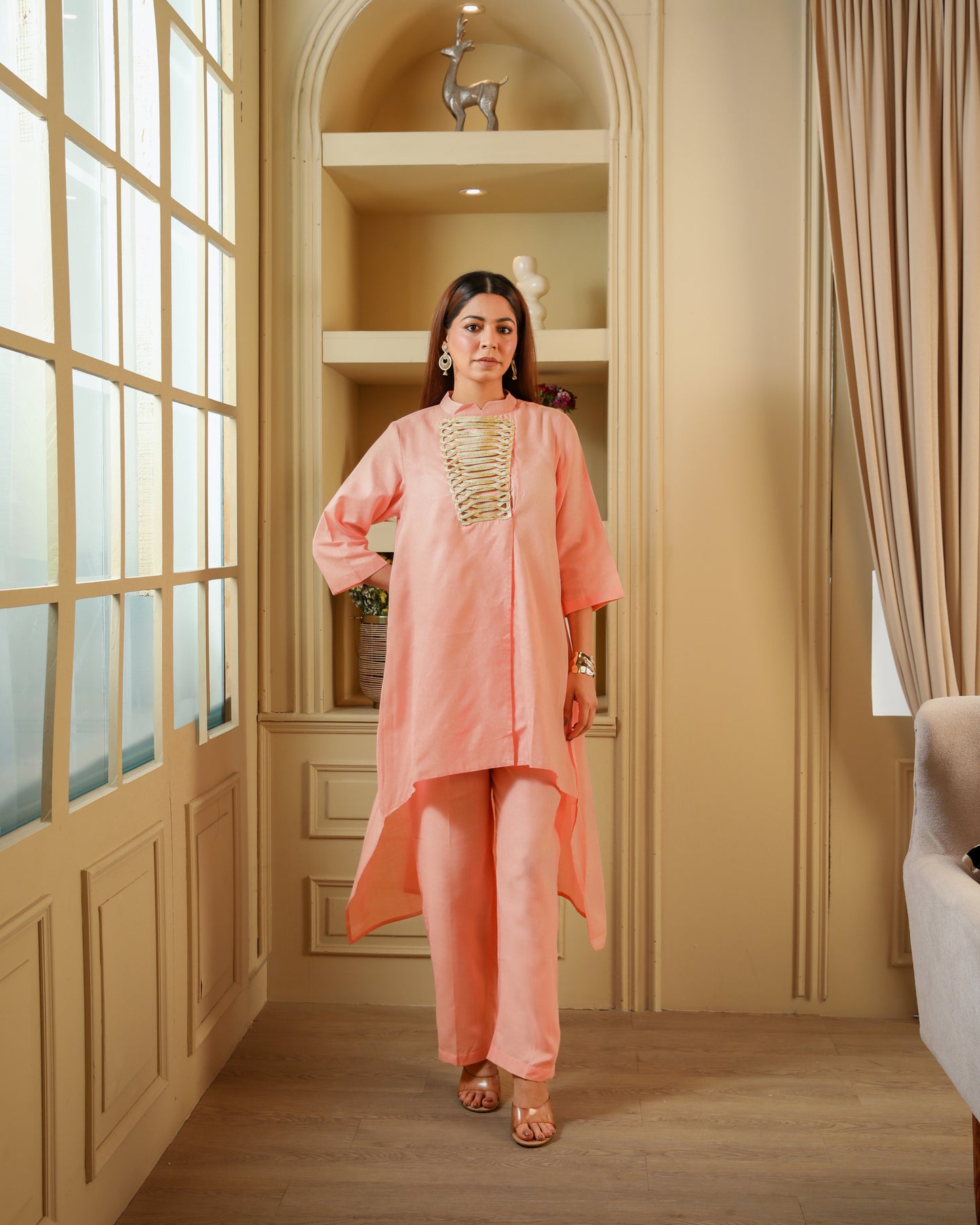 Peach Fuzz Drape Set