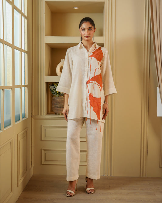 Cream Colour Summer Set