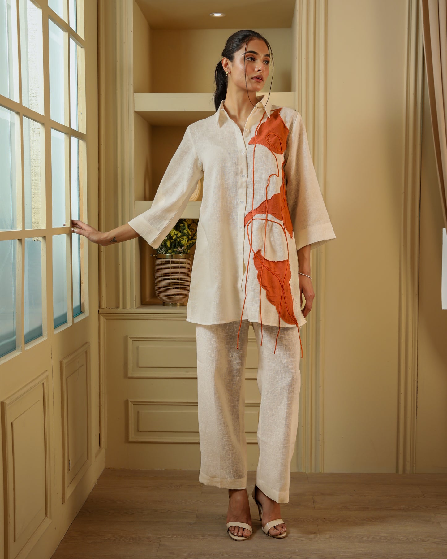 Cream Colour Summer Set