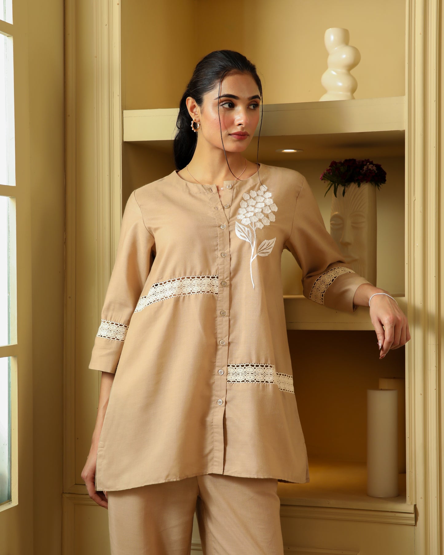 Summer Cold Coffee Co-ord Set