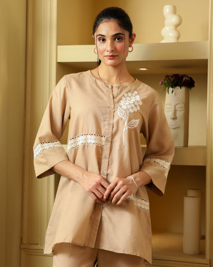 Summer Cold Coffee Co-ord Set