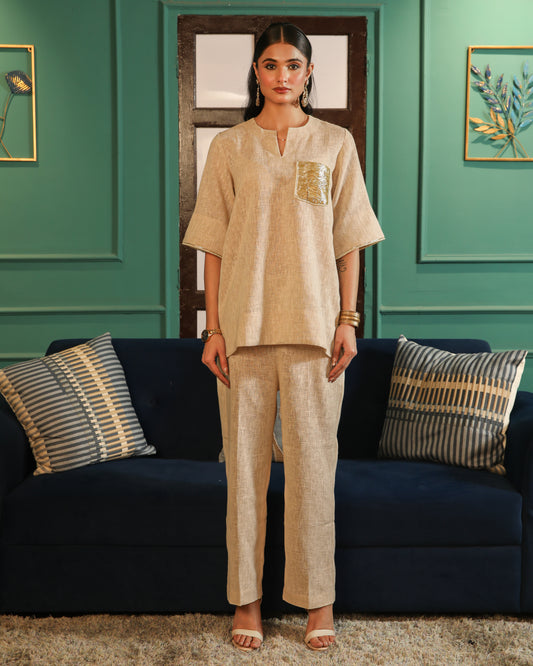 Sand Cream Co-ord Set
