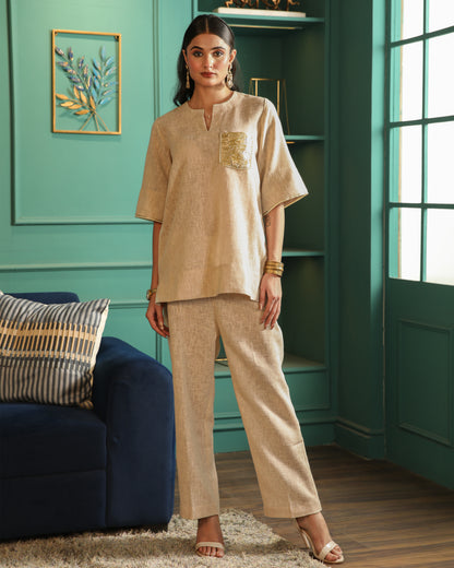 Sand Cream Co-ord Set
