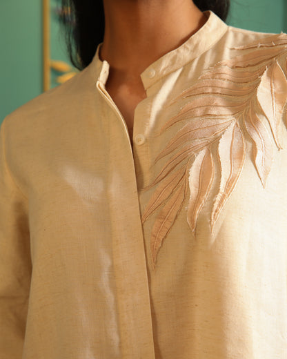 Coconut Cream Kurta and Pant Set