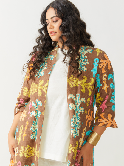 Boho Reversible Ivory Jacket