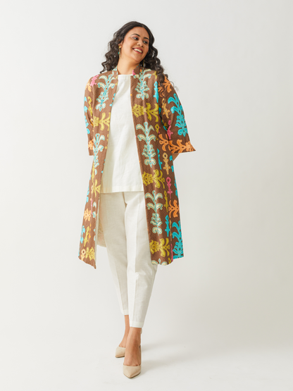 Boho Reversible Ivory Jacket