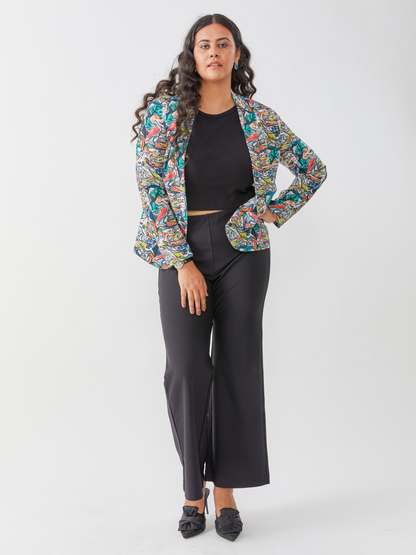 Prismatic Satin Georgette  Breezy Summer Jacket