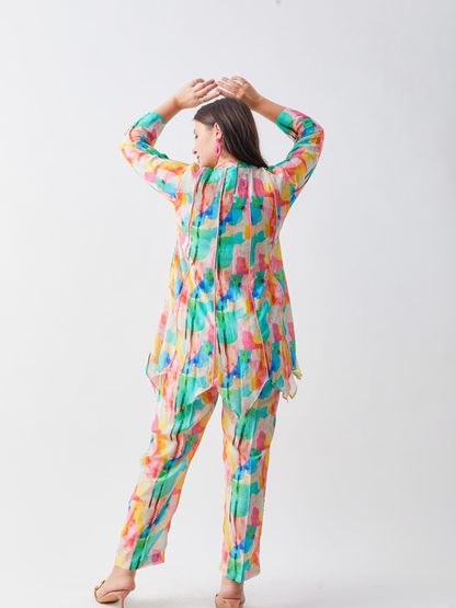 Fika Pastel Printed Kali Co-Ord Set