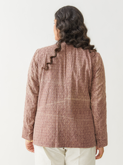 Boho Reversible  Brown Beggars Patch Jacket