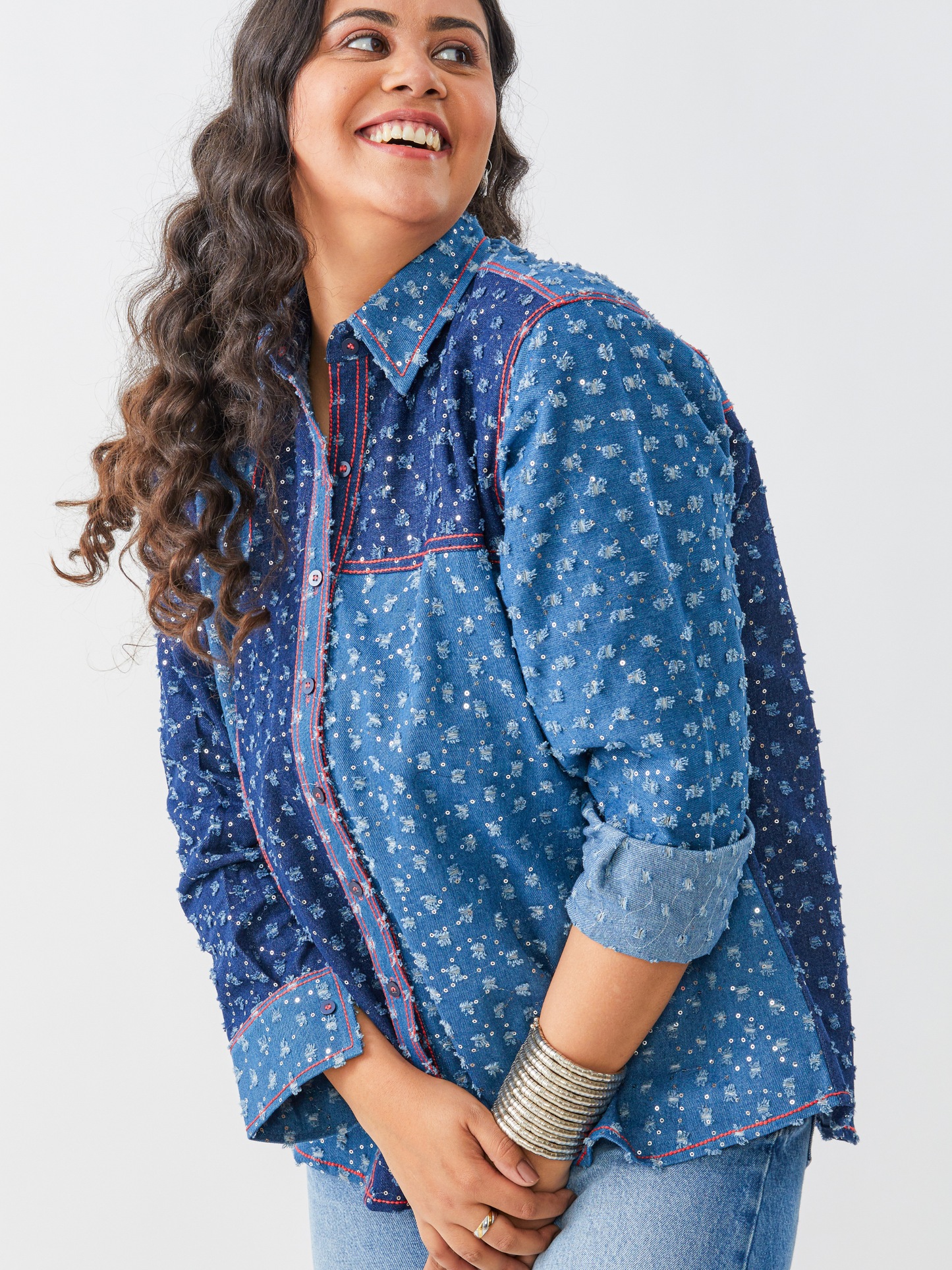 Exxy Mix N Match Denim Shirt