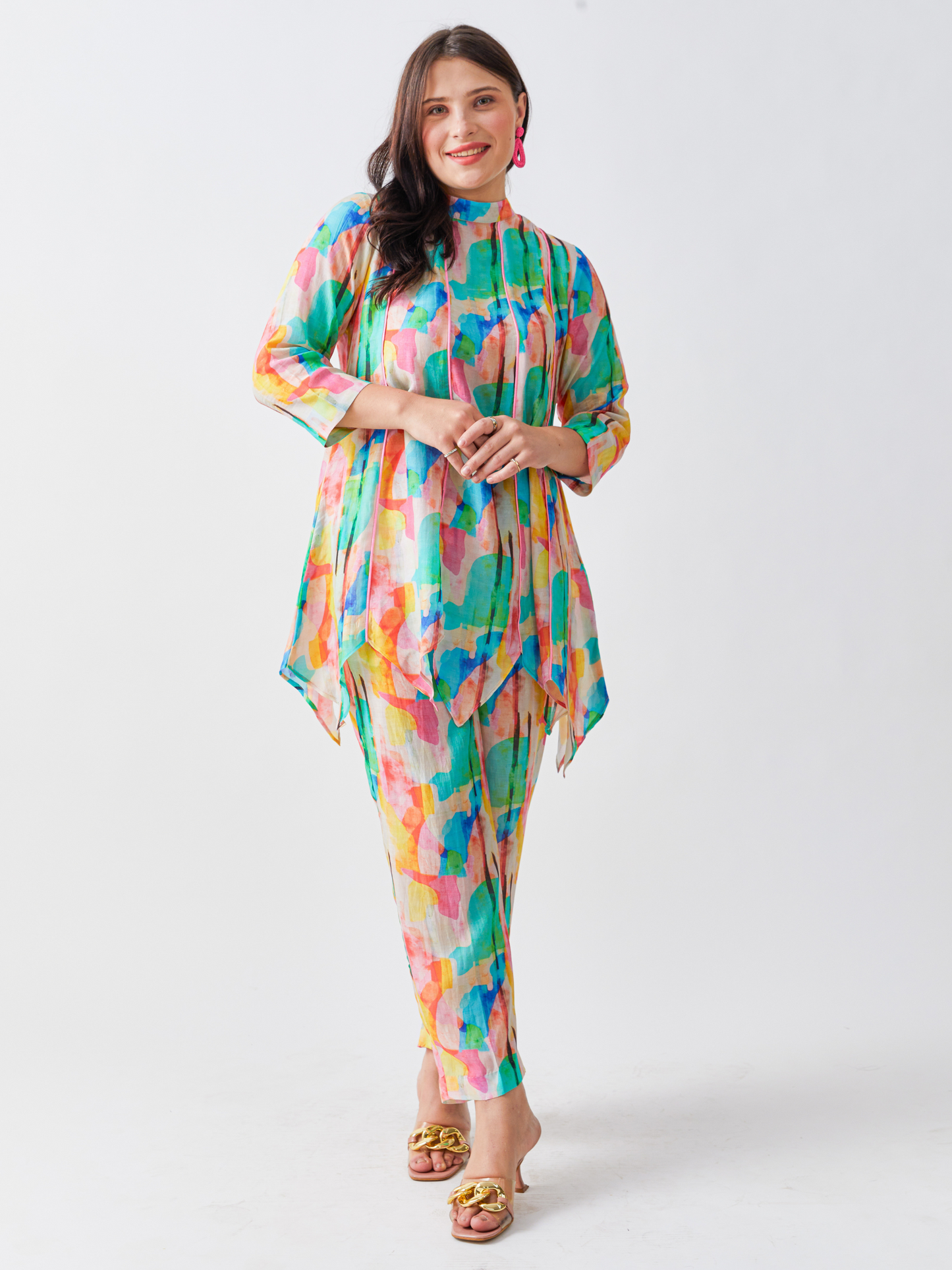 Fika Pastel Printed Kali Co-Ord Set