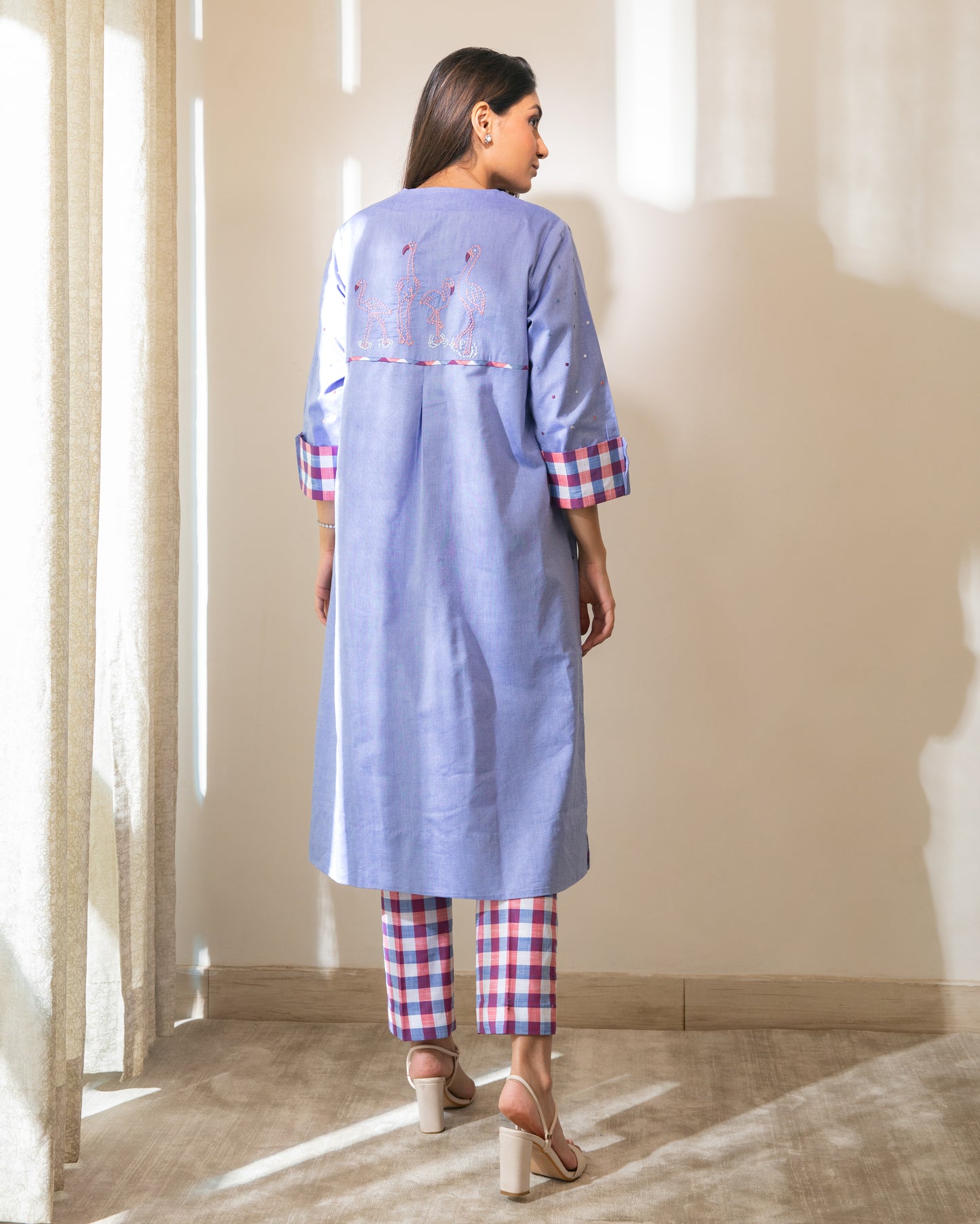 Polka Flamingo Tunic Set