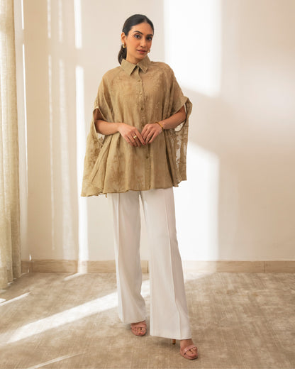 Time Wrap Long Button Down Shirt